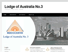 Tablet Screenshot of lodgeofaustralia.com